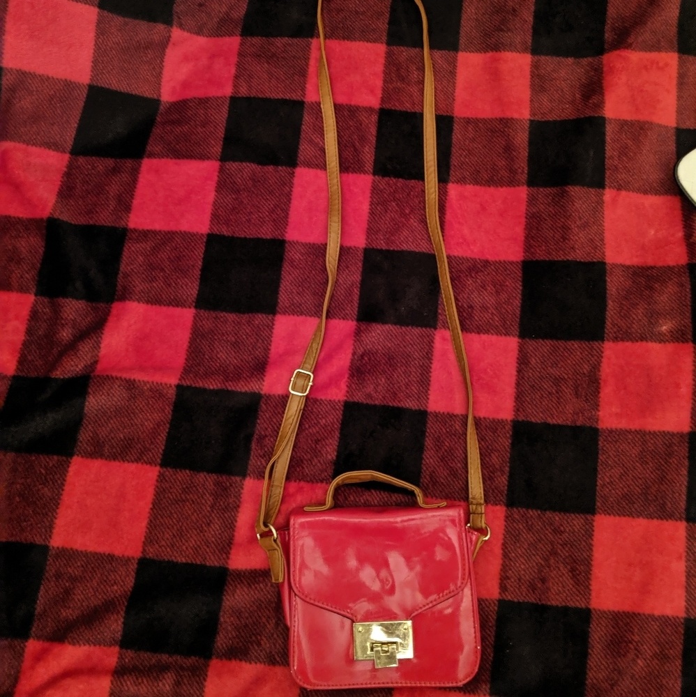 ASOS mini cross body bag with bonus wristlet!